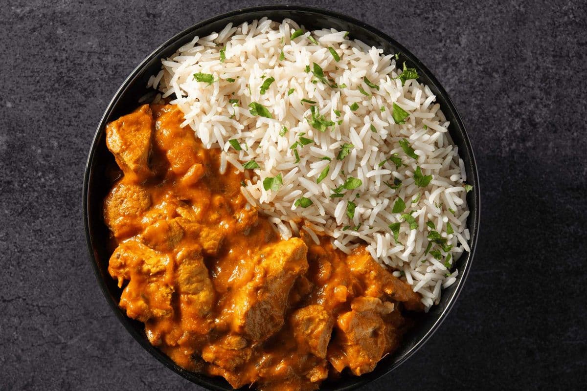 Butter Chicken And Masala Rice Bowl