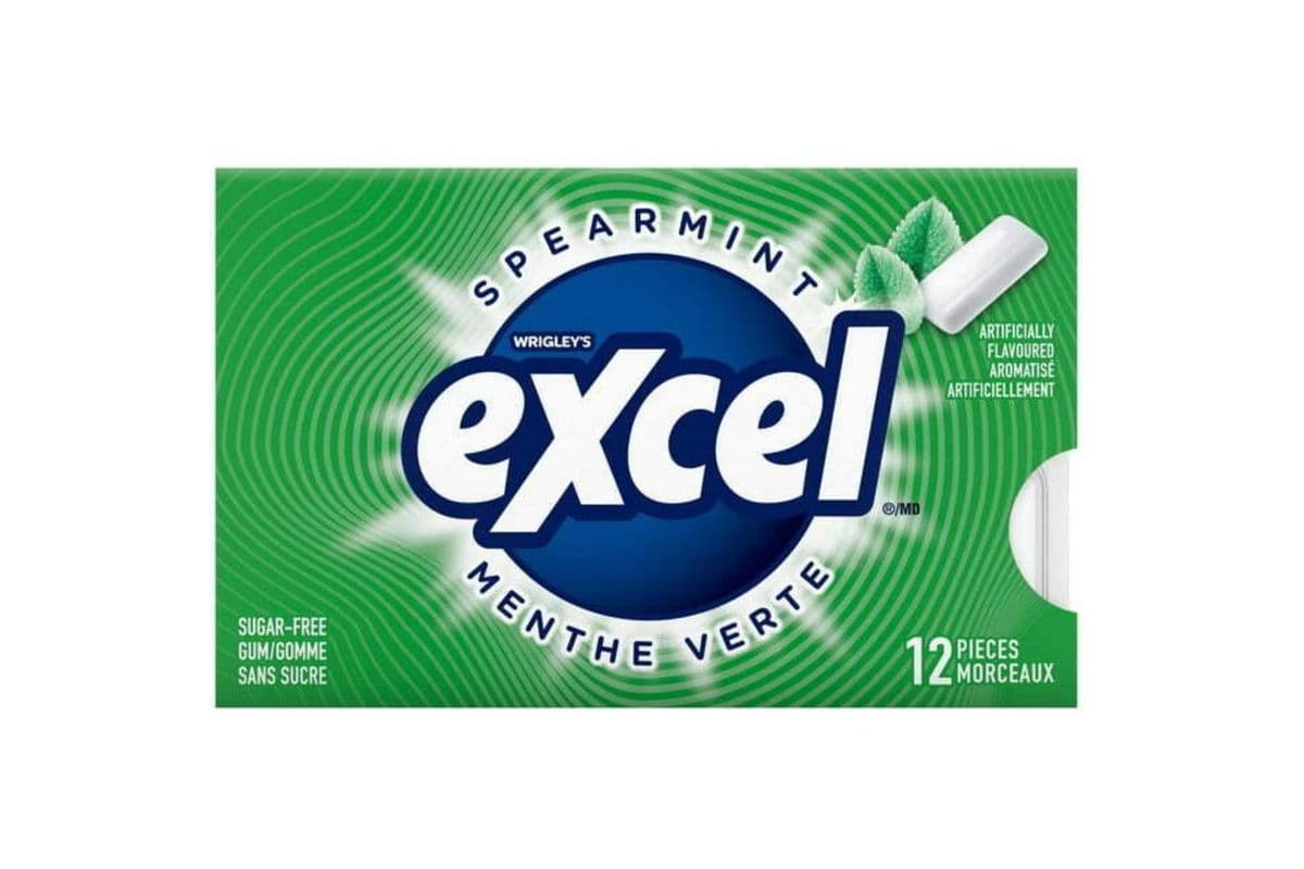 Excel Spearmint Gum 12ct