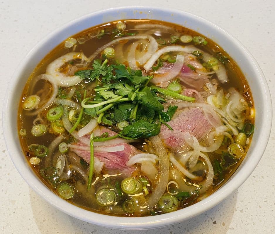 PS2. Pho with Beef or Chicken and satay spicy
