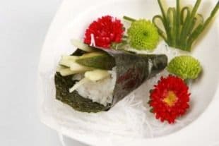53A. Avocado and Cucumber Hand Roll (1 pc)