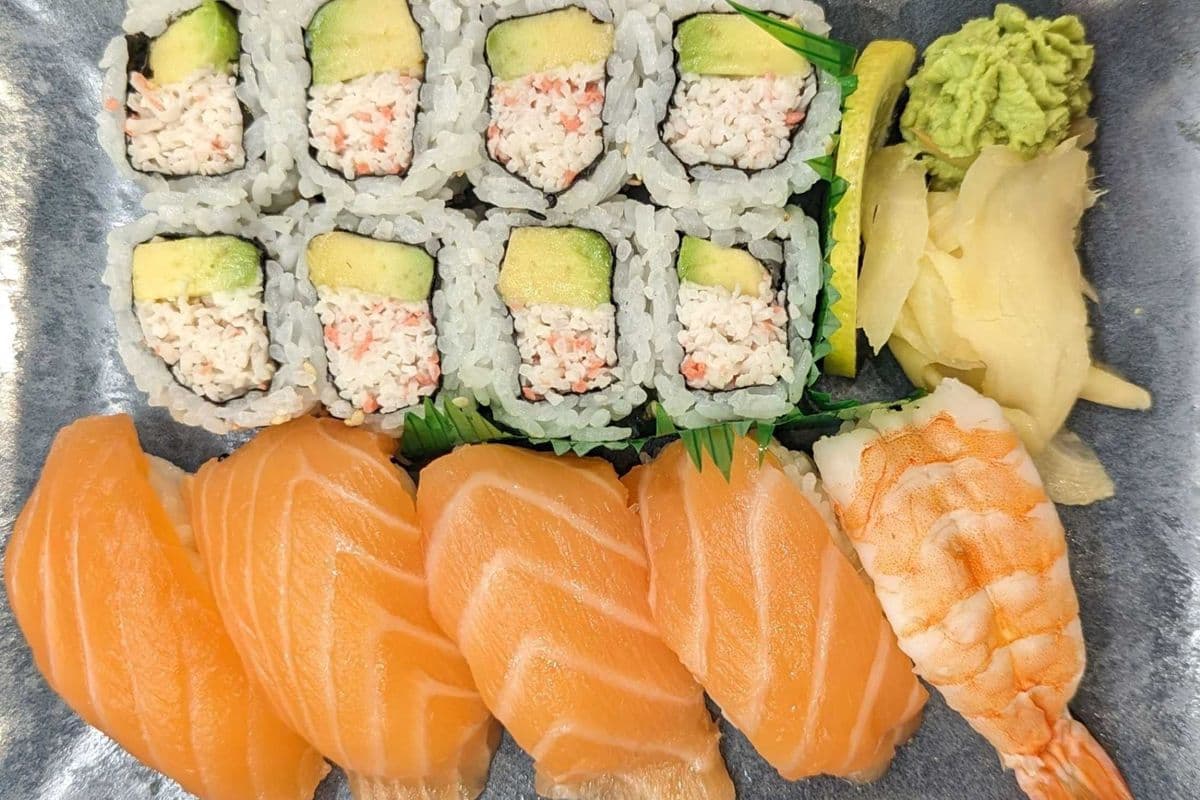 Sushi Combo with Crab Salad Rolls