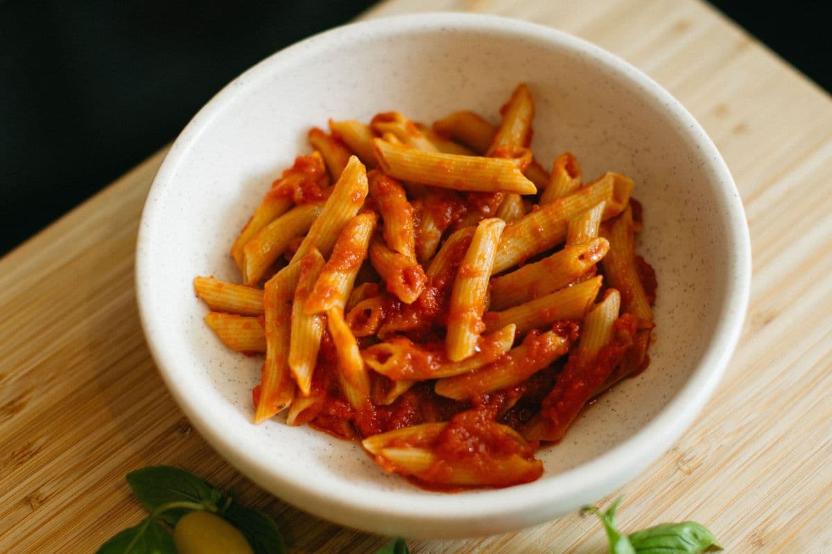 Penne with Tomato and Basil
