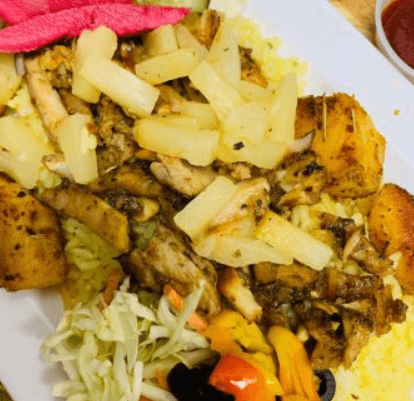 Pineapple Chicken Shawarma Rice Bowl