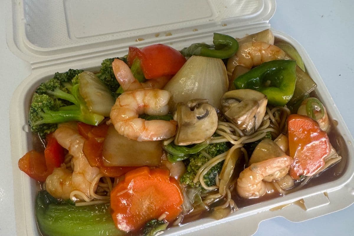 56. Shrimp Lo Mein