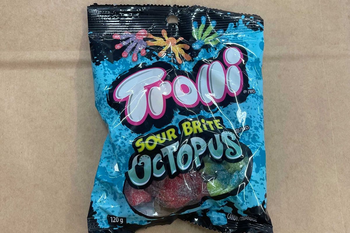 Trolli Sour Brite Octopus (120g bag)