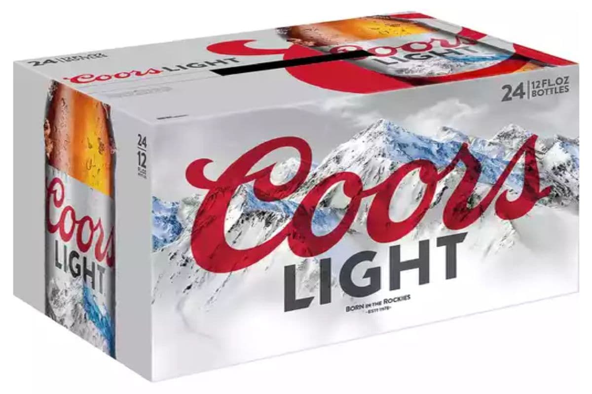 Coors Light (24 Bottles) (1 x 341ML)