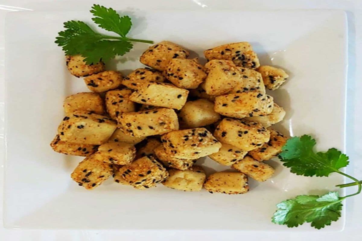 46. Deep-Fried Tofu with Sesame