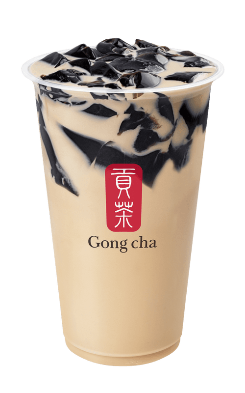Wintermelon Milk Tea with Grass Jelly