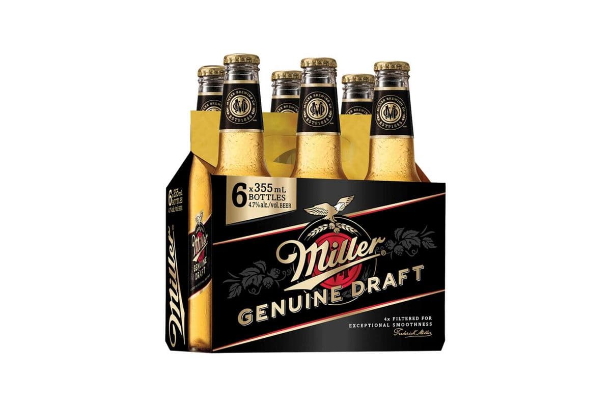 Miller Genuine Draft (6 x 330ml)