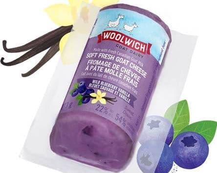 WOOLWICH GOAT CHEESE WILD BLUEBERRY VANILLA 113G