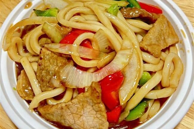 108. Beef Pan Fried Udon Noodles