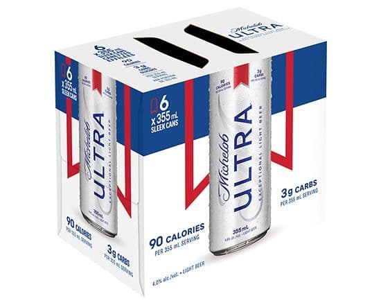 Michelob Ultra Lager, 6 x 355 ml