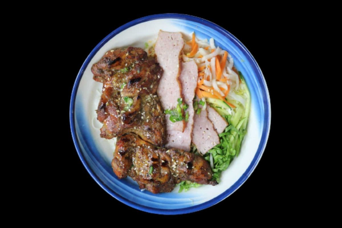 63. Grilled Lemongrass Minced Pork and Chicken