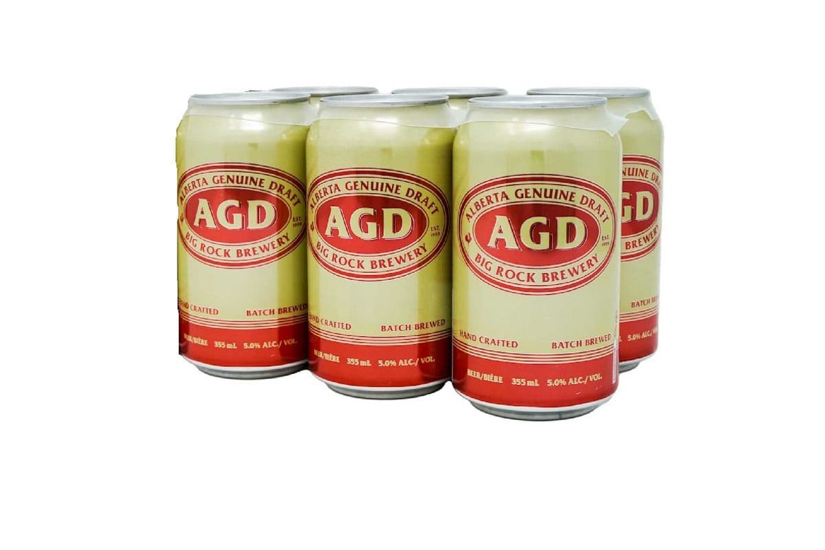 Alberta Genuine Draft (6 Pack Cans) (6 x 355 ml Cans)