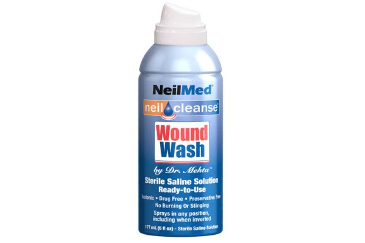 NeilMed Wound Wash First Aid Saline Solution (177 ml)