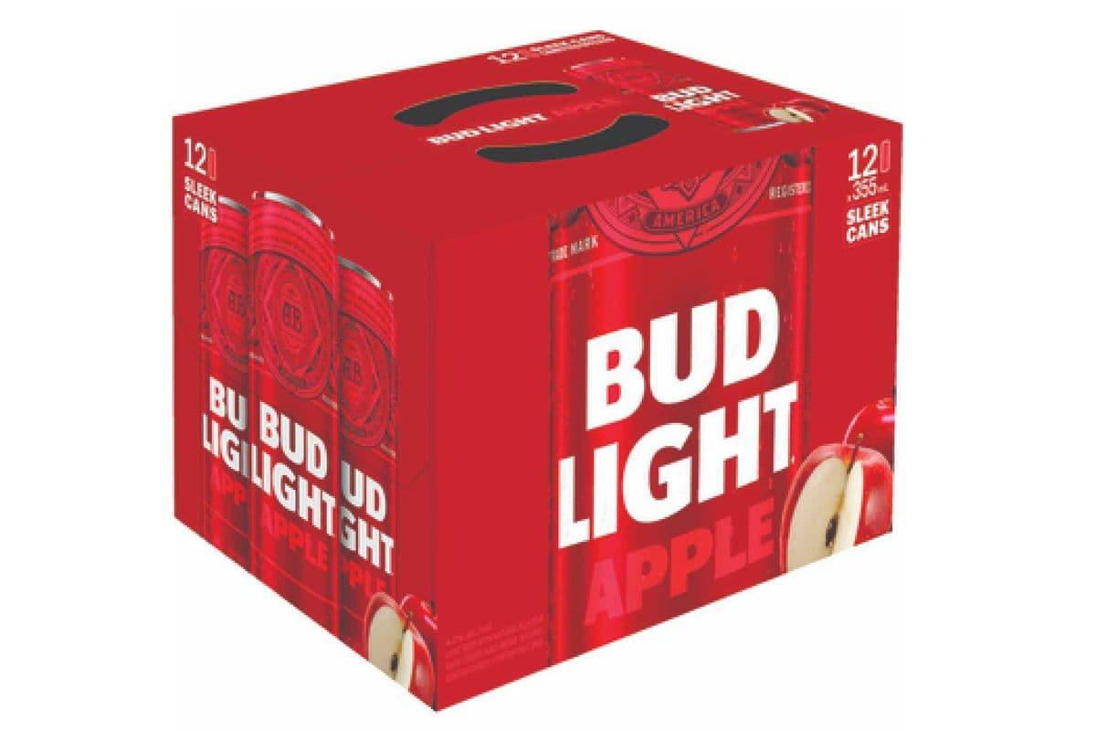 Bud Light Apple (12 Pack Cans) (12 x 355 ml Cans)