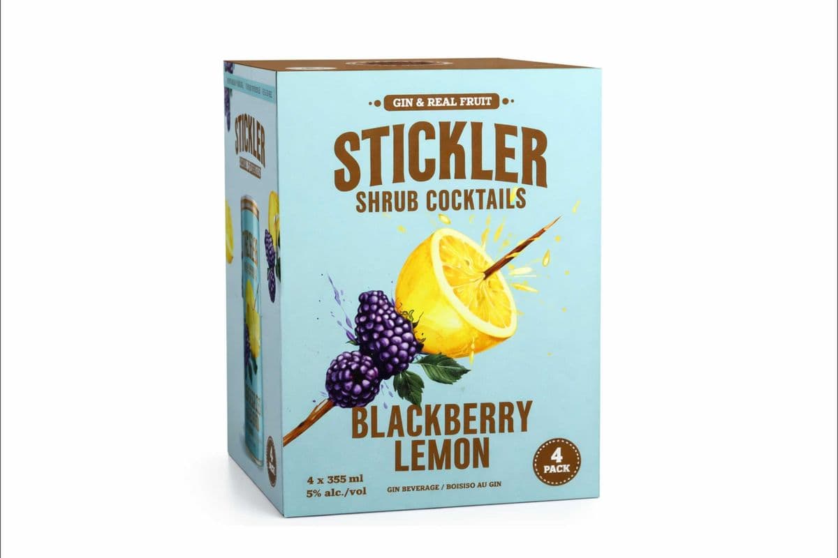 Stickler Blackberry Lemon Cocktail 4 Can (4 x 355ML)