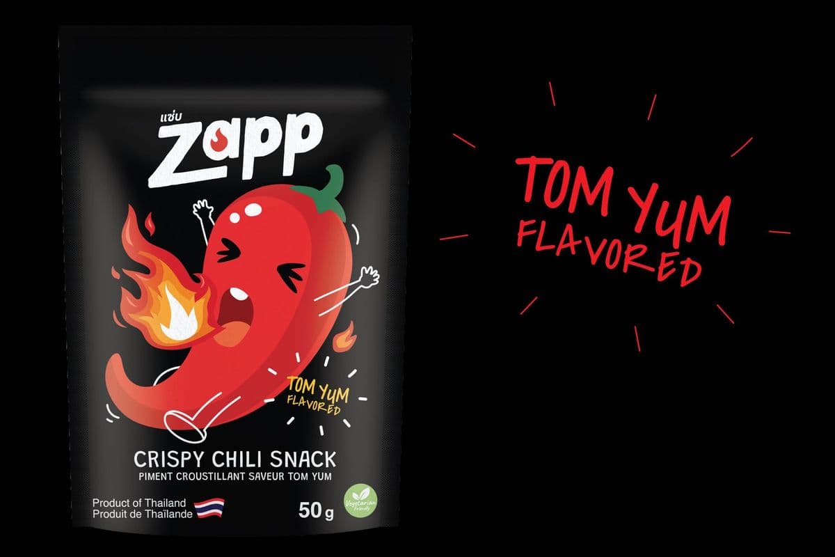 Zapp® Crispy Chili Snack-Tom Yum (50 g.) (60 Cal)