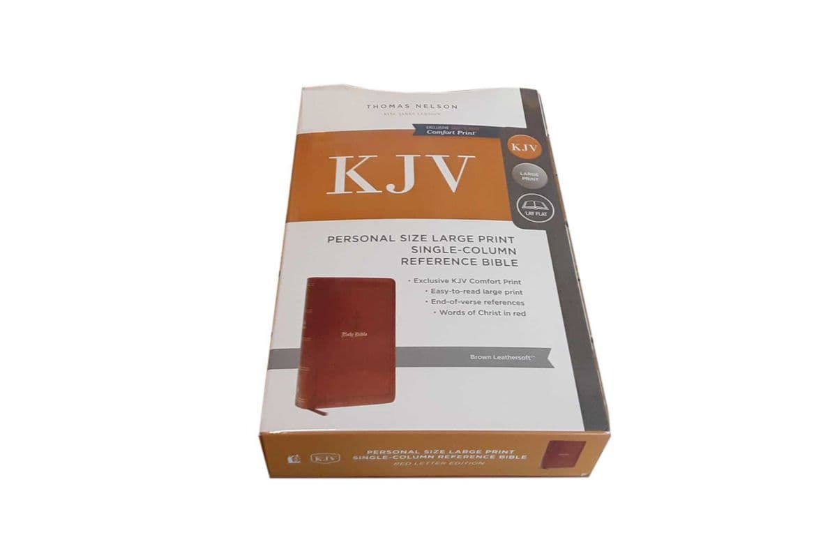 KJV Leather Bounded Large Print Reference Bible