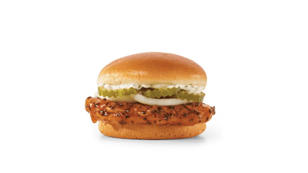 Spicy Korean BBQ Chicken Sandwich (Cals: 480)