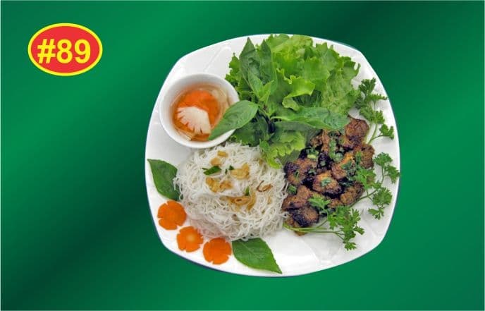 89. Special Flavour Grilled Pork with Lettuce and Vermicelli - Bun Cha Ha Noi