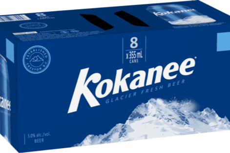 KOKANEE BEER (8 X 355ML) 5.0% ABV (8 x 355 mL)