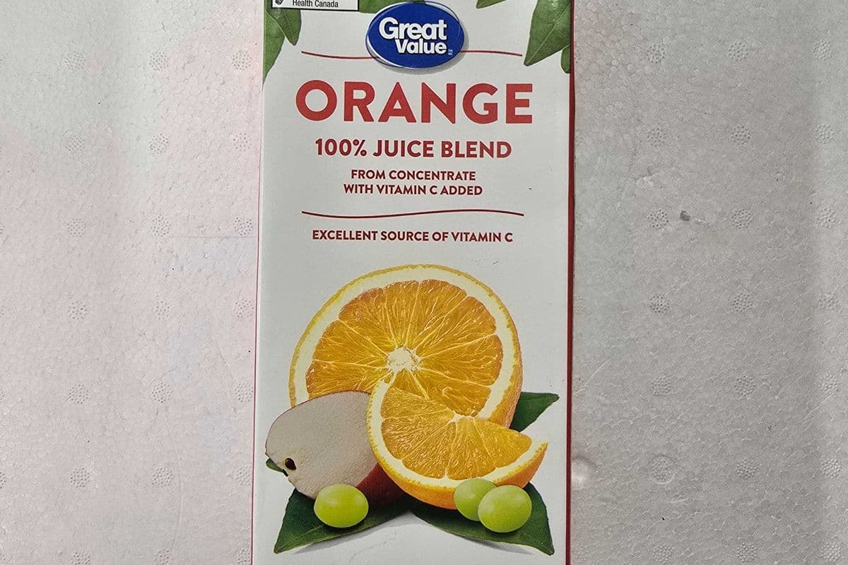 Great Value Orange 100% juice blend 1L (1L)