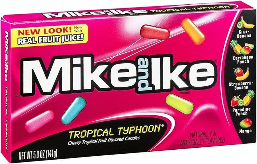 Mike and Ike Typhoon Tropical 120g/ Mike and Ike Tropical Typhoon 120g