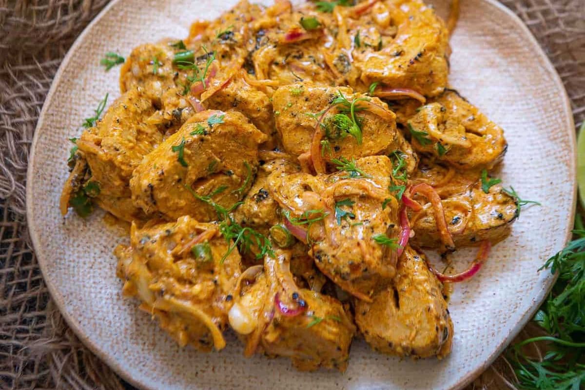 Soya Chaap (Desi Malai Masala Style)