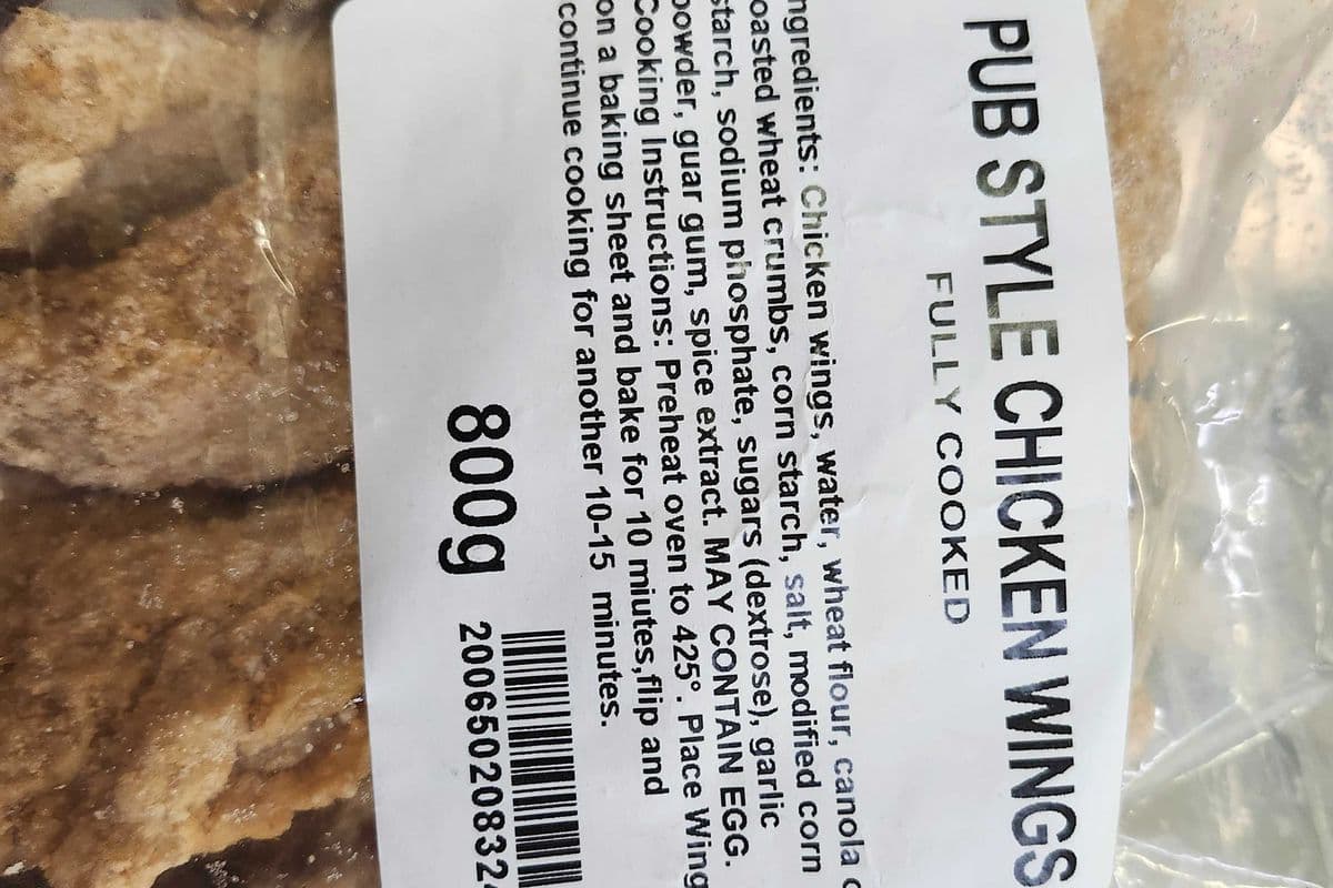 Pub Style Chicken Wings 800g