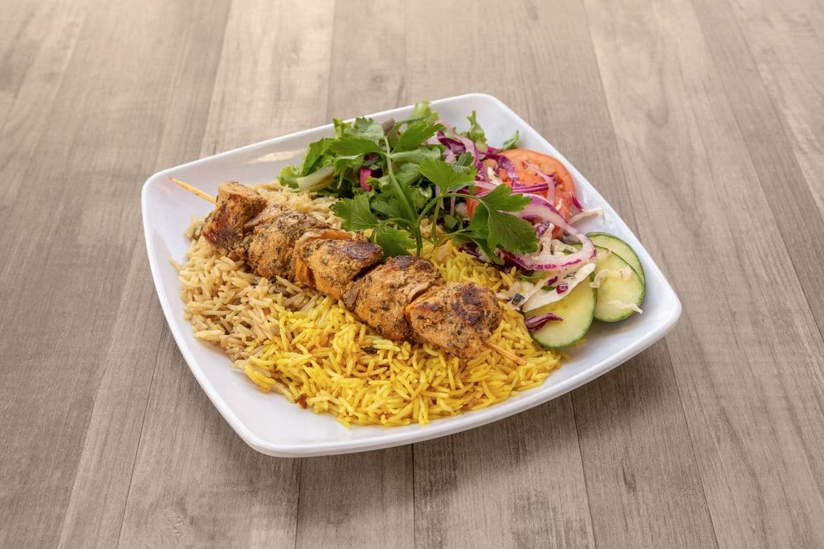Chicken Souvlaki Platter