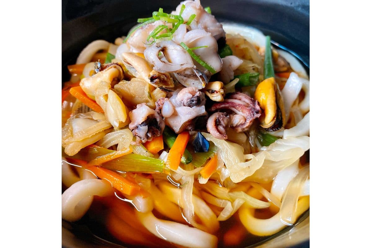 Seafood, Chicken or beef Udon