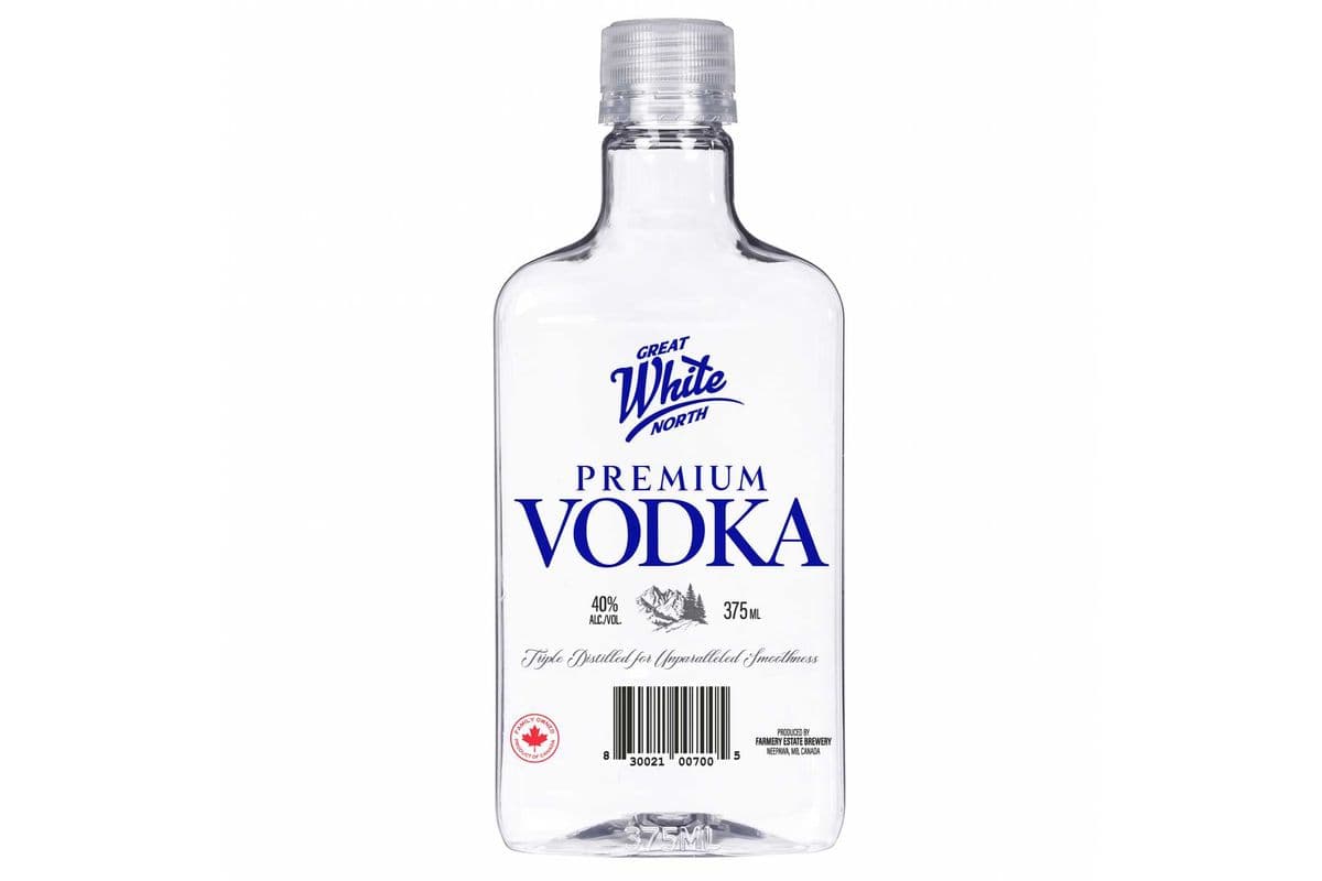 GREAT WHITE NORTH Premium VODKA 40% (375ML) (1 x 375ML)