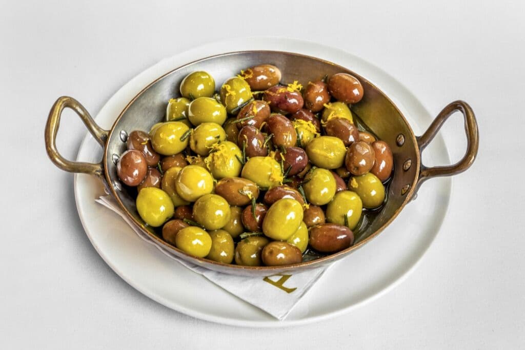 Warm Marinated Olives