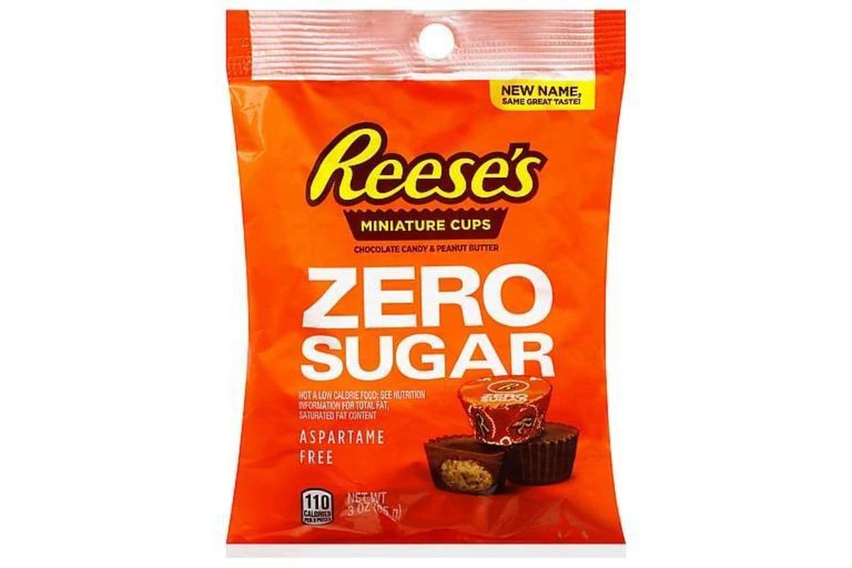 Reese's Zero Sugar Miniature Cups Chocolate Candy & Peanut Butter