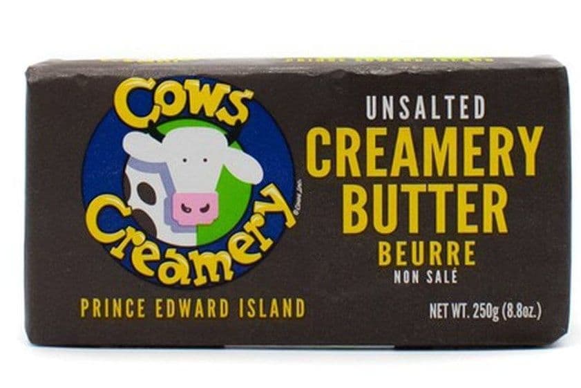 COWS BUTTER UNSALTED 250G