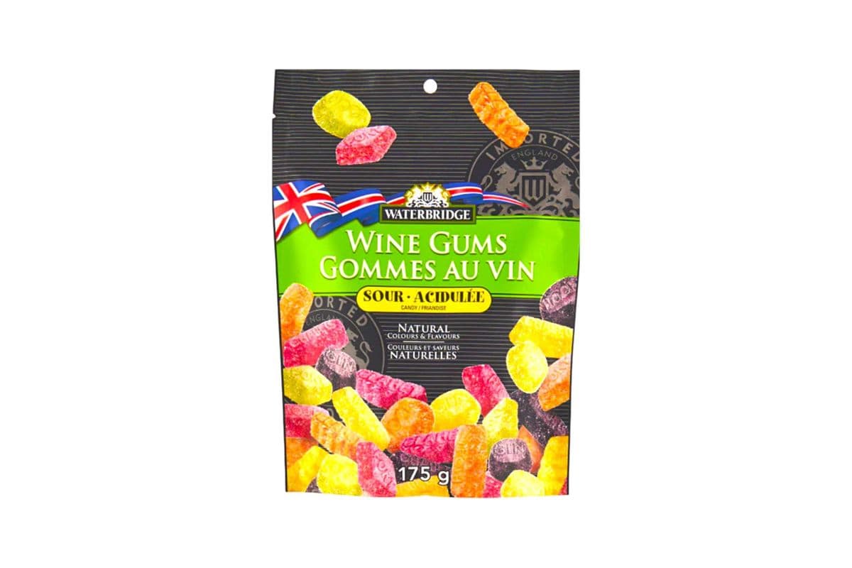 Waterbridge Wine Gums Sour Candy (England) (175g) (140 Cal)