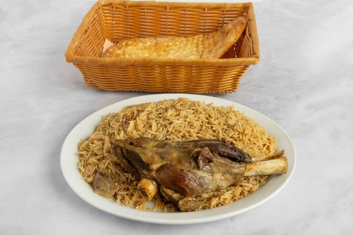 Lamb Shank with Brown Rice