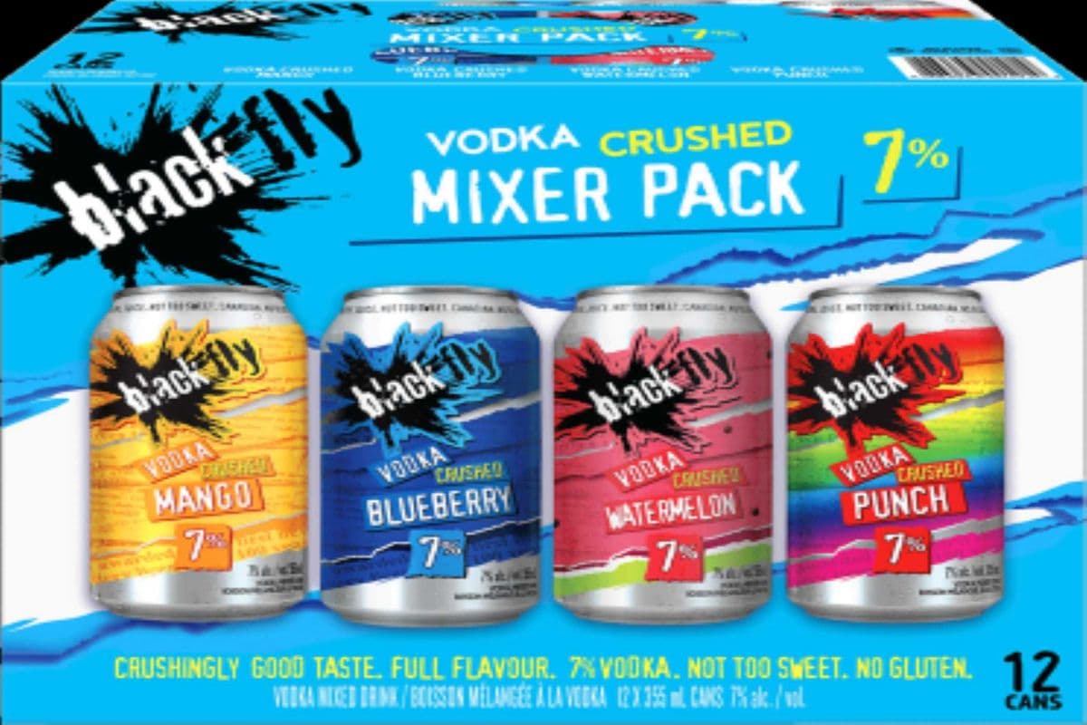 BLACK FLY VODKA CRUSHED MIXER PACK (12 x 355 ml)