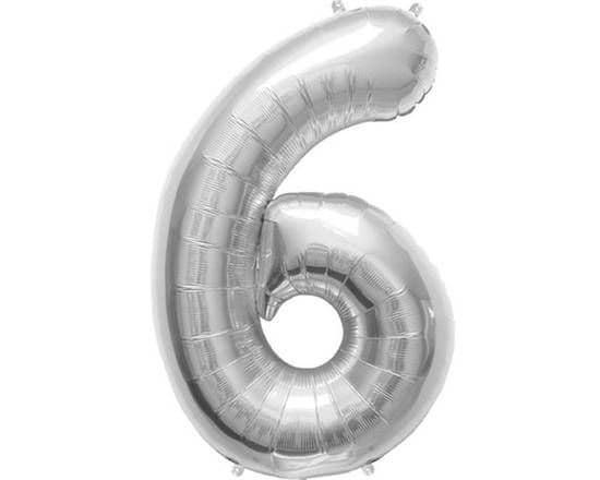 34" Silver Foil Balloon #6