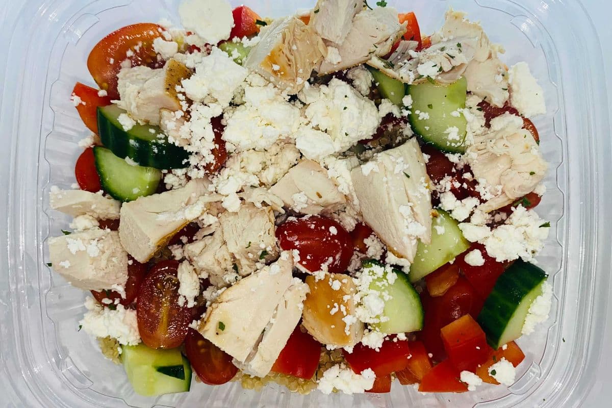 Chicken Quinoa Greek Salad