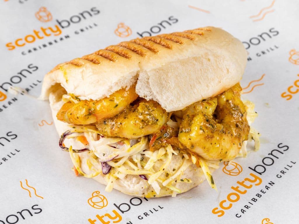 Coconut Pepper Shrimp Sandwich