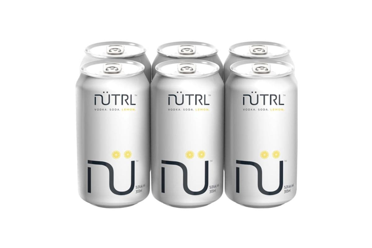 Nutrl Vodka Lemon (6 Cans) (1 x 355 ML CAN)