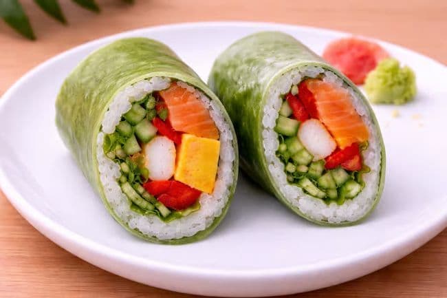 68. Maki de printemps au saumon frais / Fresh Salmon Spring Maki