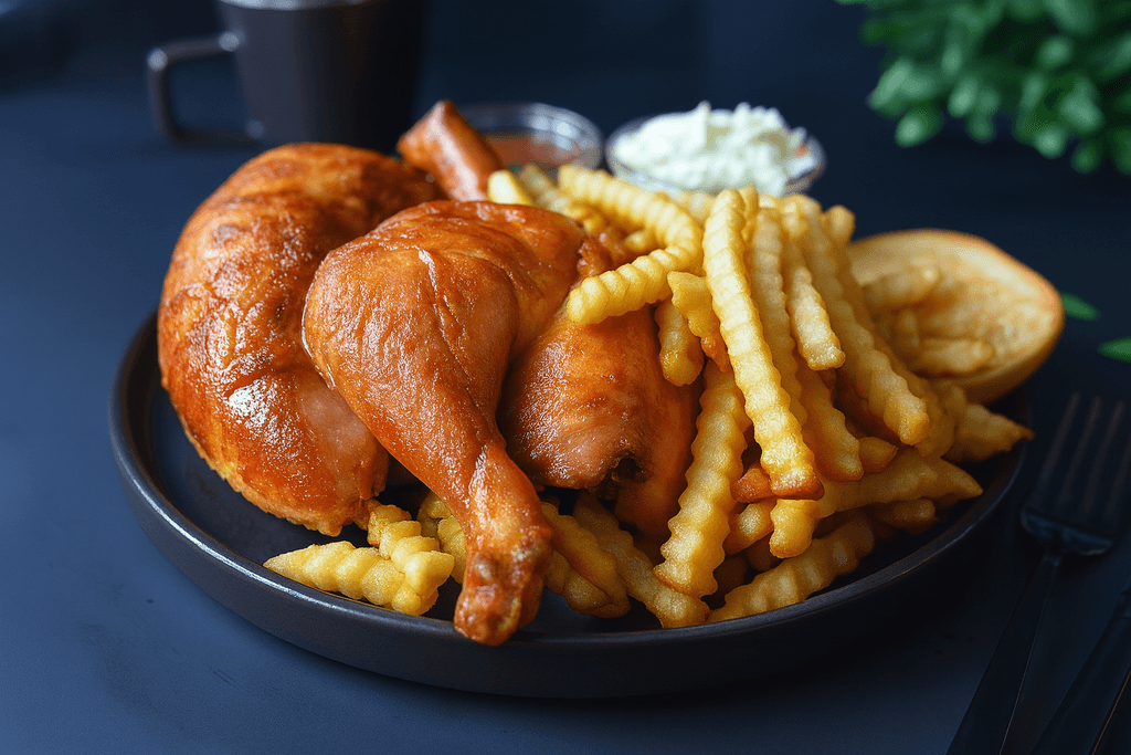 Demi poulet (cuisse/poitrine)
