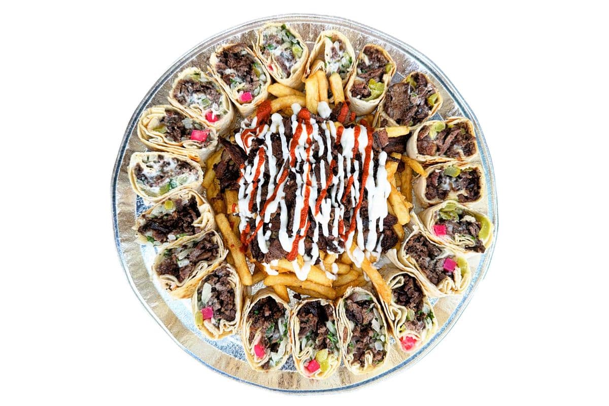 Beef & Lamb Shawarma Wrap Tray