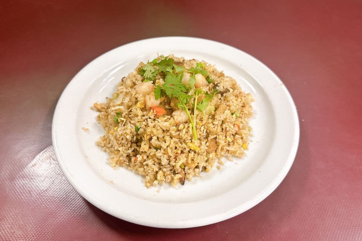 50. Special Fried Rice (Chicken, Roast Pork, Shrimp, and Egg)