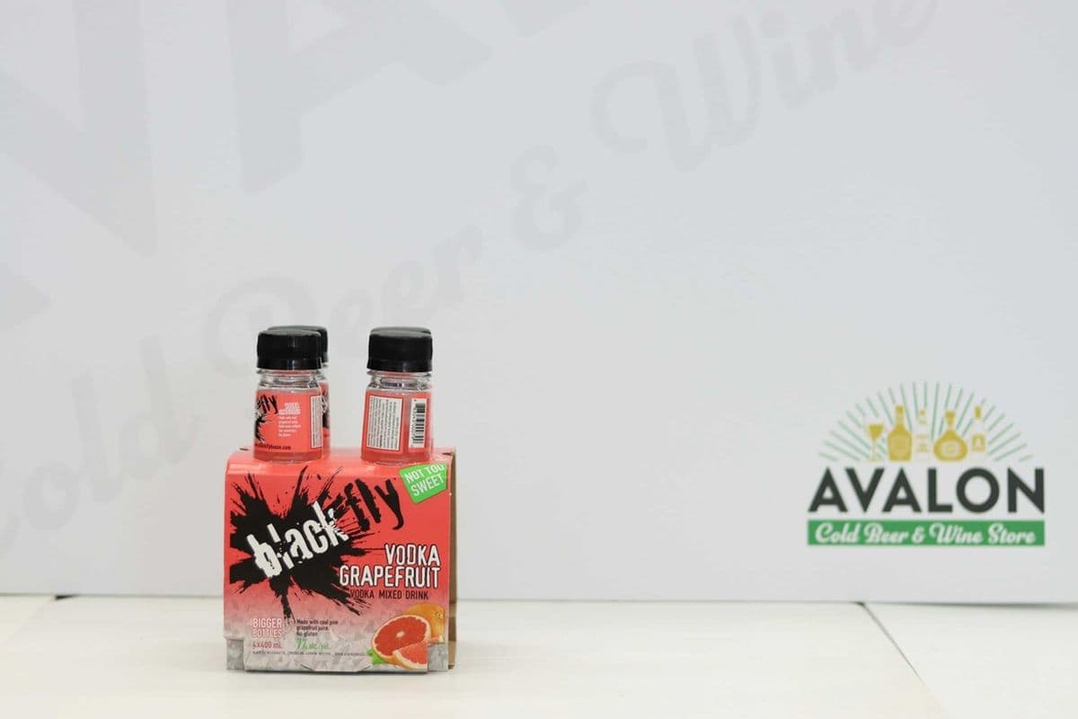 Black Fly Vodka Grapefruit 4 Pack Bottles (4 x 400ml)