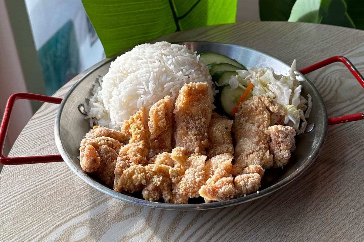 Deep Fried Chicken and Rice