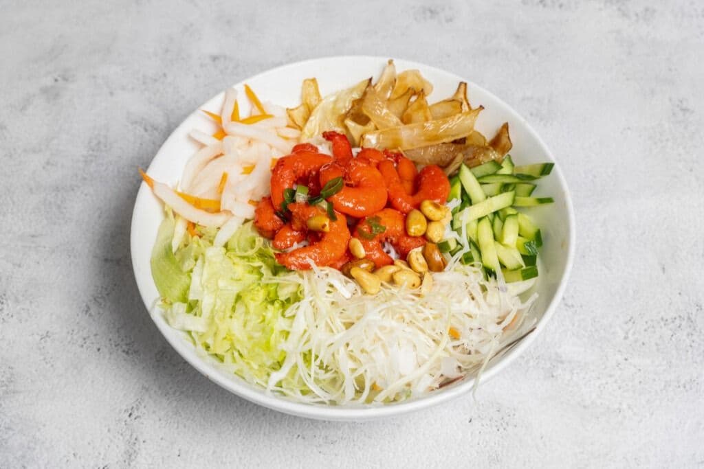 32. BBQ Shrimp Noodle Salad Bowl
